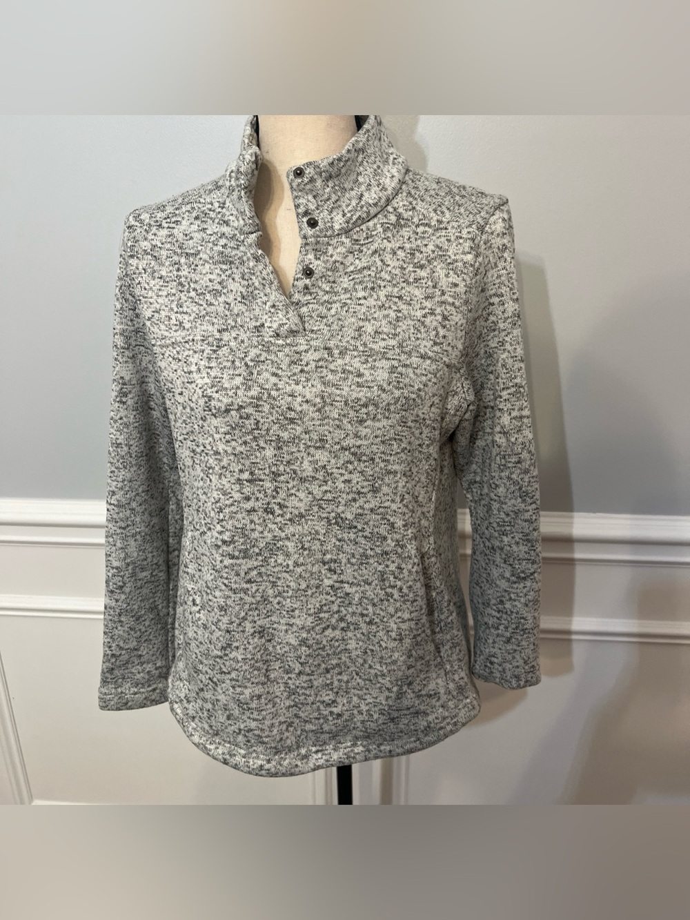 Freedom Trail By Kyodan Women’s Quarter Snap Pullover Jacket Fitted Warm M